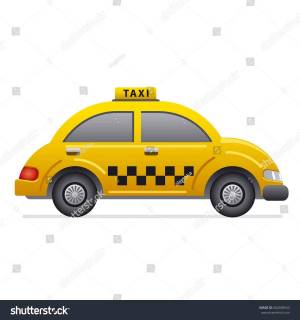 Раскраска такси для детей #20 #159307