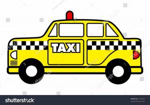 Раскраска такси для детей #26 #159313