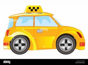 Раскраска такси для детей #27 #159314
