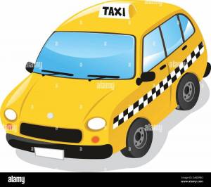 Раскраска такси для детей #34 #159321