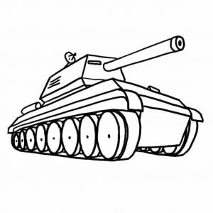Раскраска танк для детей 3 4 лет #12 #159488