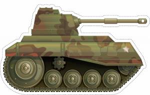Раскраска танк картинка для детей #23 #159664
