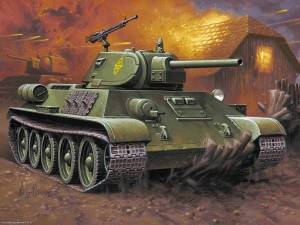 Раскраска танк т 34 #6 #159836