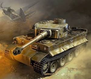 Раскраска танк тигр #8 #159915