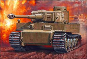 Раскраска танк тигр #13 #159920