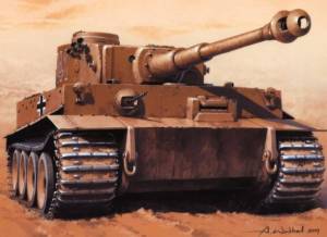 Раскраска танк тигр #16 #159923
