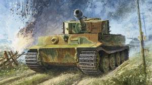 Раскраска танк тигр #18 #159925