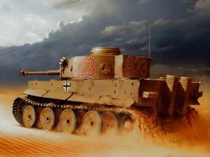 Раскраска танк тигр #23 #159930