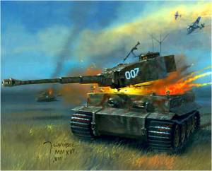 Раскраска танк тигр #25 #159932