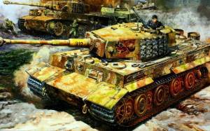 Раскраска танк тигр #33 #159940