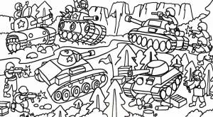 Раскраска танки для детей 6 7 лет #5 #159983