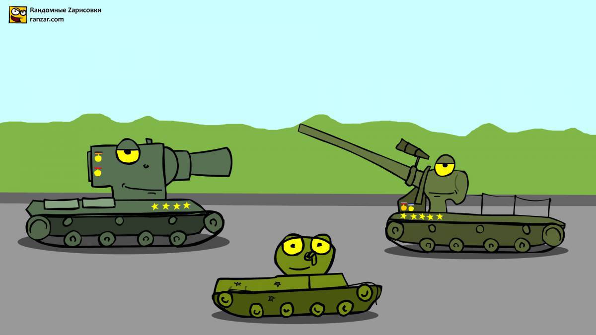Танки из мультика про танки #37