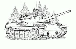 Раскраска танки для детей 6 7 лет #33 #160011