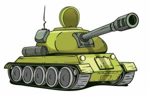 Раскраска танки мультяшные #15 #160109