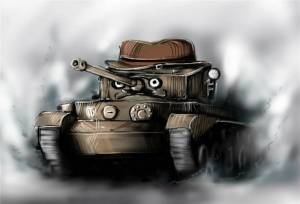 Раскраска танки мультяшные #16 #160110
