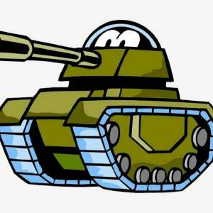 Раскраска танки мультяшные #26 #160120