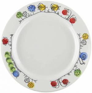 Раскраска тарелка для детей #11 #160402
