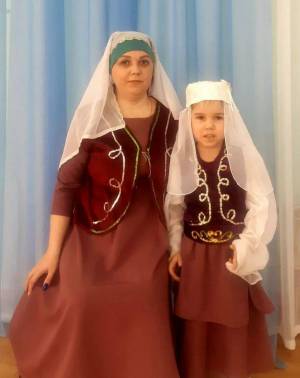 Раскраска татарский костюм национальный #25 #160519