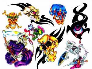 Раскраска тату #2 #160530