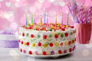 Раскраска торт на день рождения #15 #163390