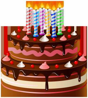 Раскраска торт на день рождения #33 #163408