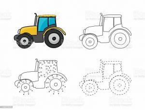Раскраска трактор для детей 4 5 лет #4 #163683
