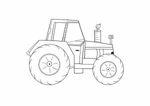 Раскраска трактора для детей 3 4 лет #2 #163829