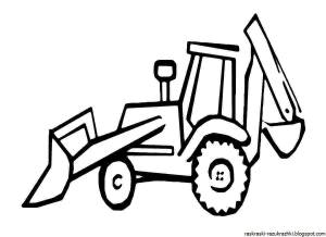 Раскраска трактора для детей 3 4 лет #11 #163838
