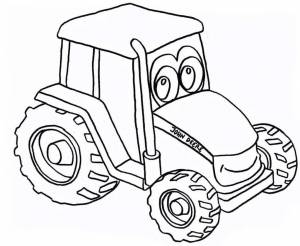 Раскраска трактора для детей 3 4 лет #27 #163854