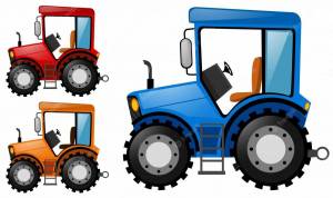 Раскраска трактора для детей 3 4 лет #28 #163855