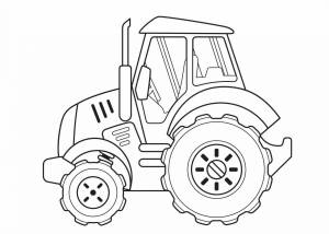 Раскраска трактора для детей 5 6 лет #28 #163891