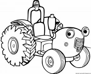 Раскраска трактора для мальчиков #11 #163912