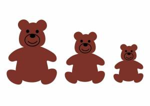 Раскраска три медведя для детей #4 #164635