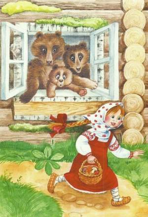 Раскраска три медведя для детей #14 #164645