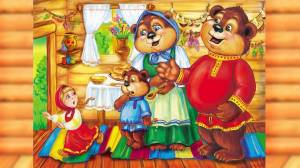 Раскраска три медведя для детей #24 #164655