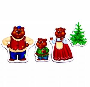 Раскраска три медведя для детей #32 #164663