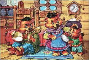 Раскраска три медведя для детей #35 #164666