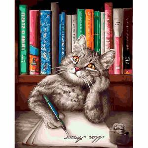 Раскраска ученый кот #5 #166805