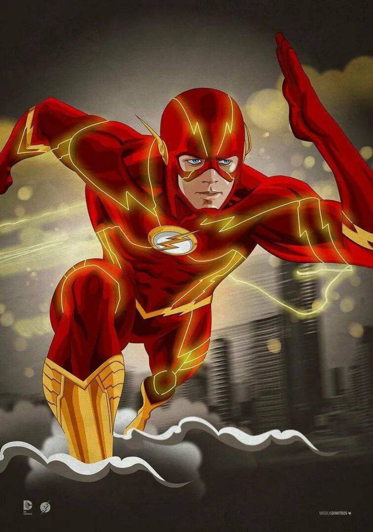 Картинка flash супергерой