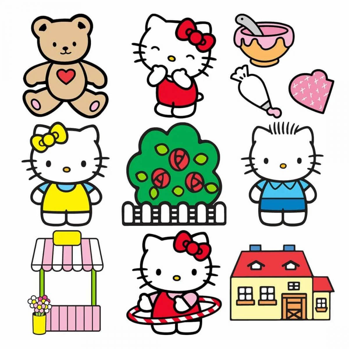 Как сделать hello kitty. Бумажные фигурки Хелло Китти. Фигурка Хелло Китти из бумаги. Семейки с Хеллоу Китти. Хелло Китти одежда бумажная.