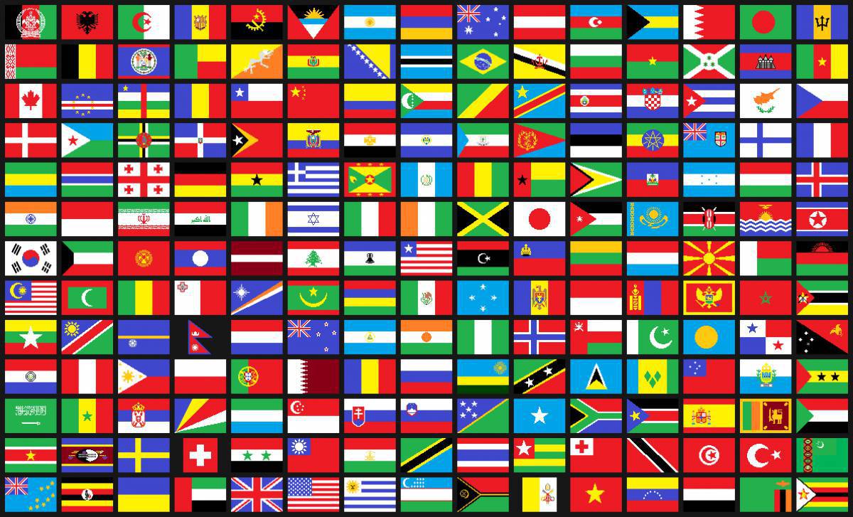 Флаги стран для печати