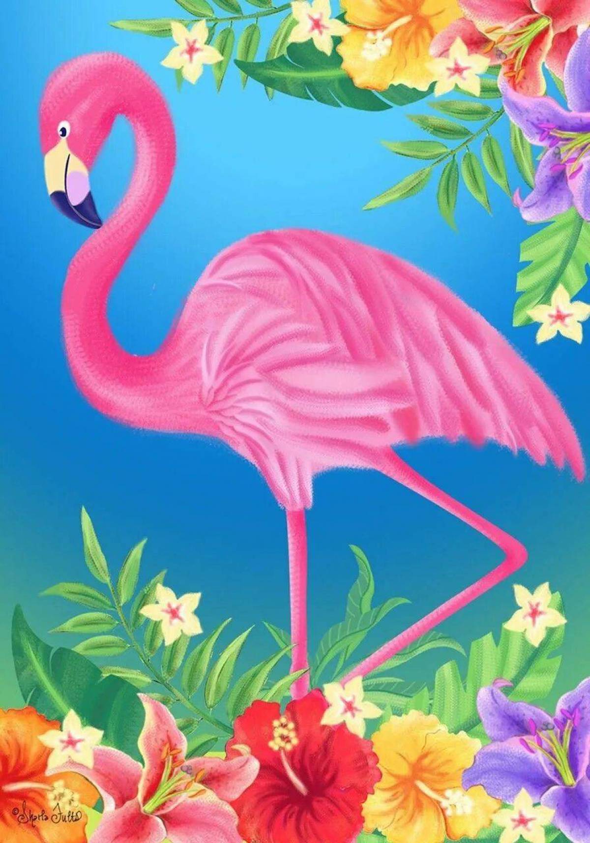 Фламинго для детей #5