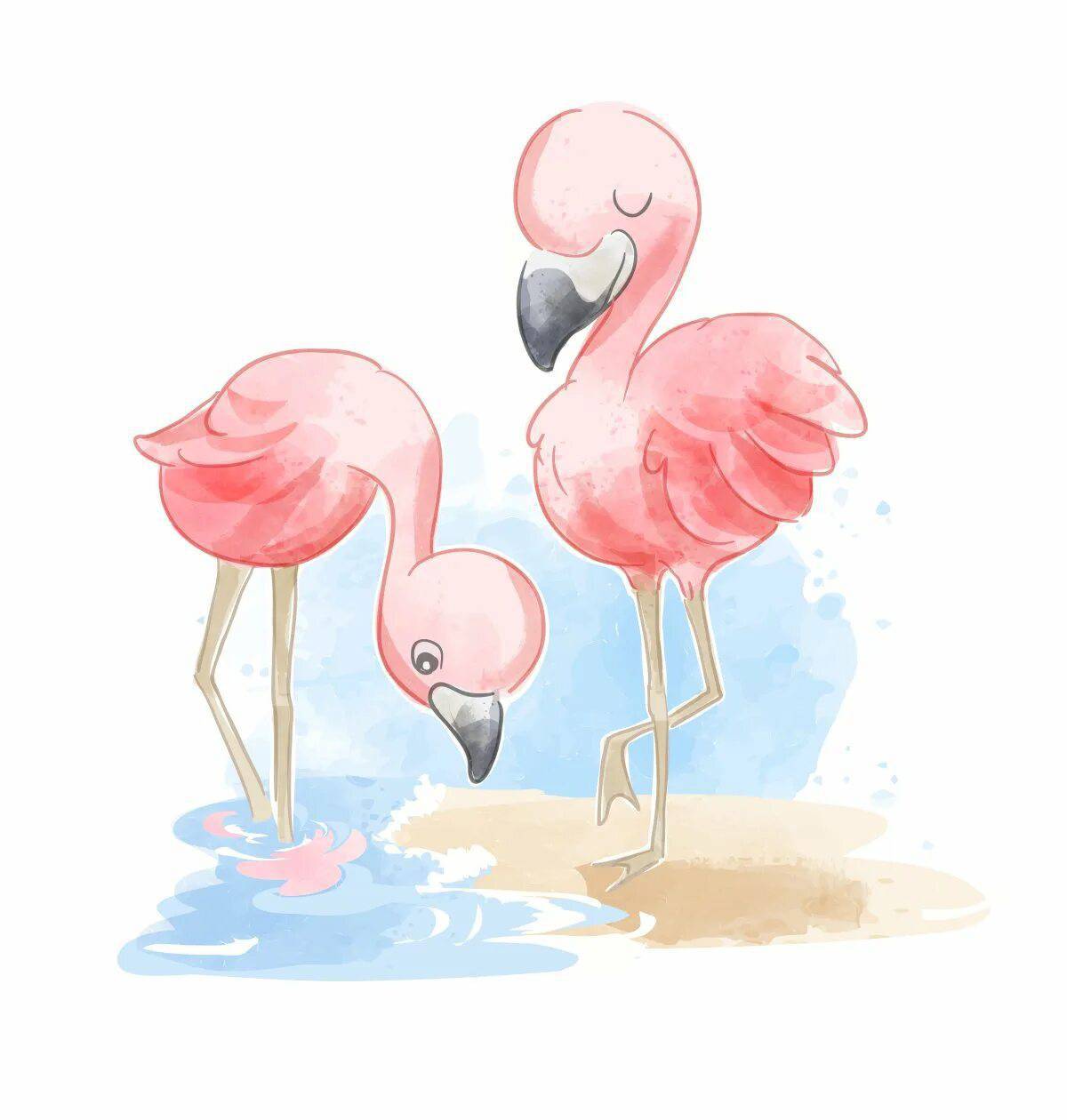 Фламинго для детей #20