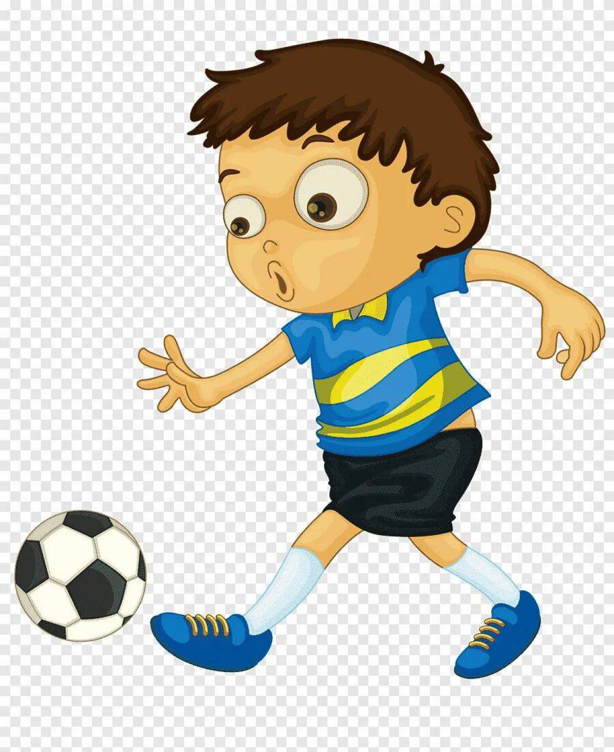 Футболист для детей #16