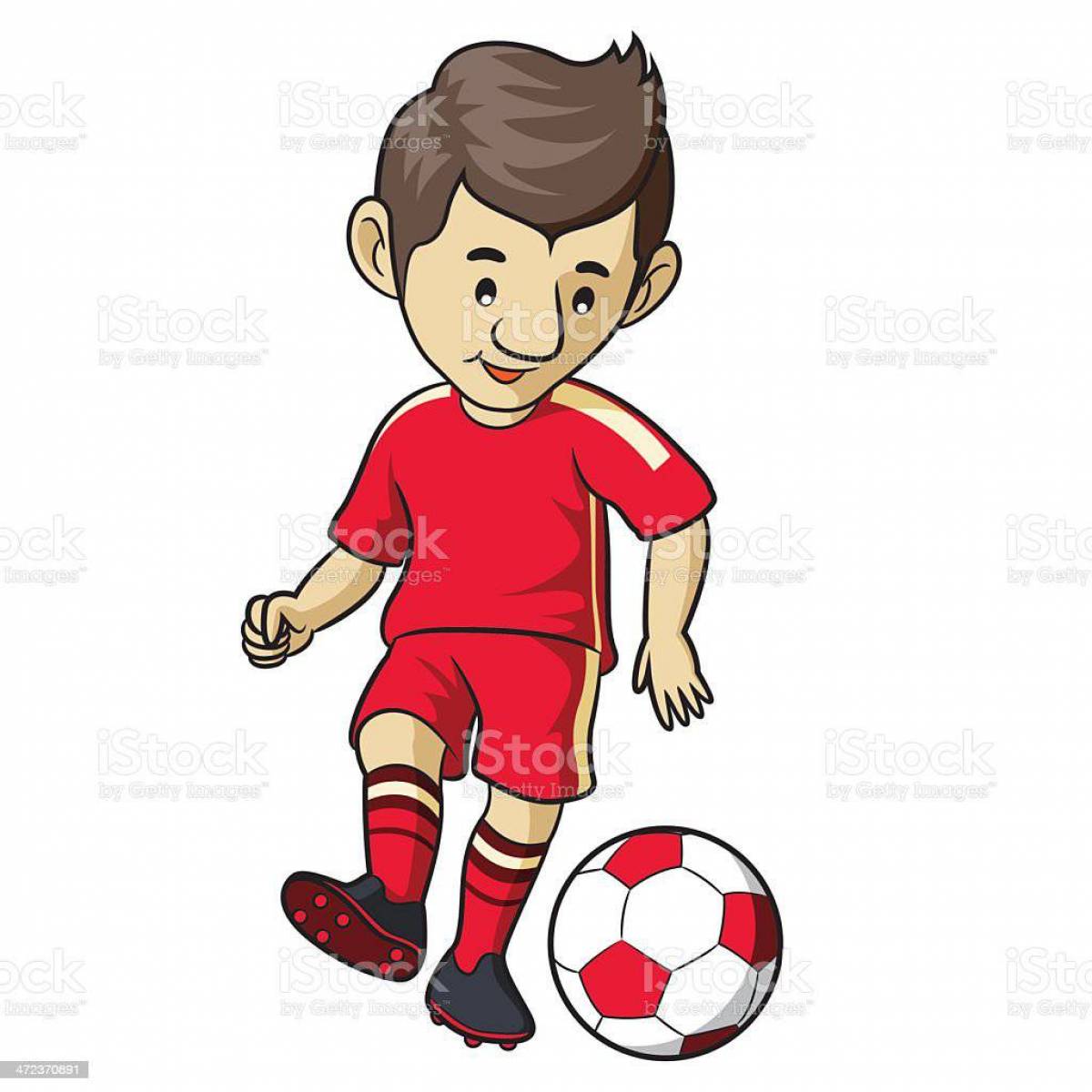 Футболист для детей #17