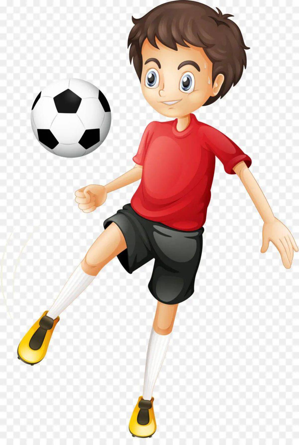 Футболист для детей #22