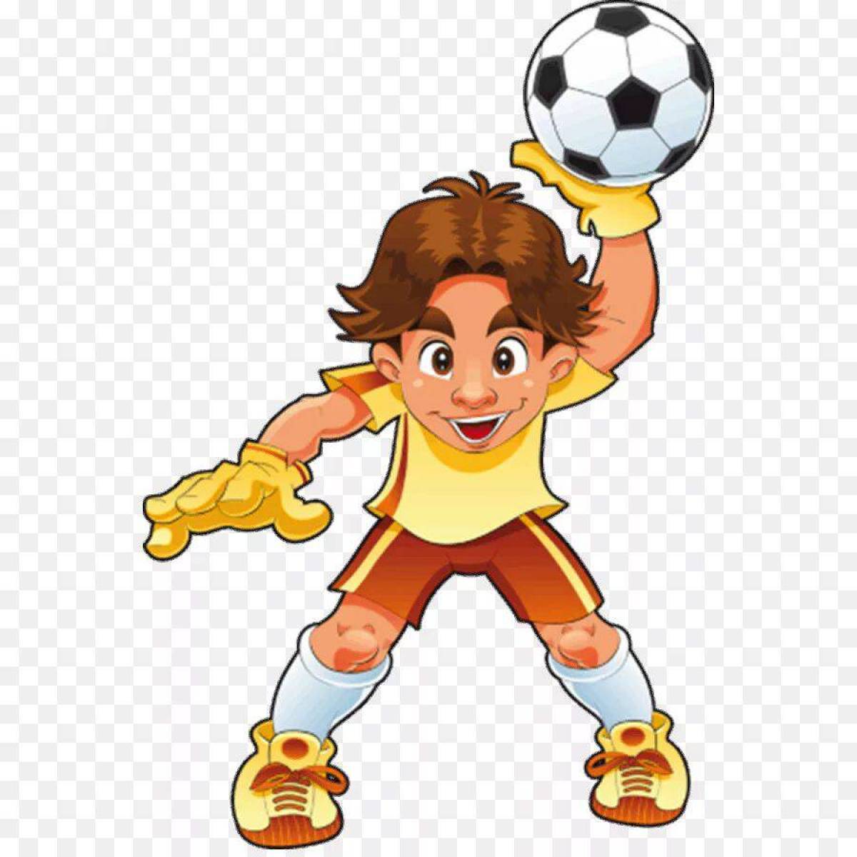 Футболист для детей #28