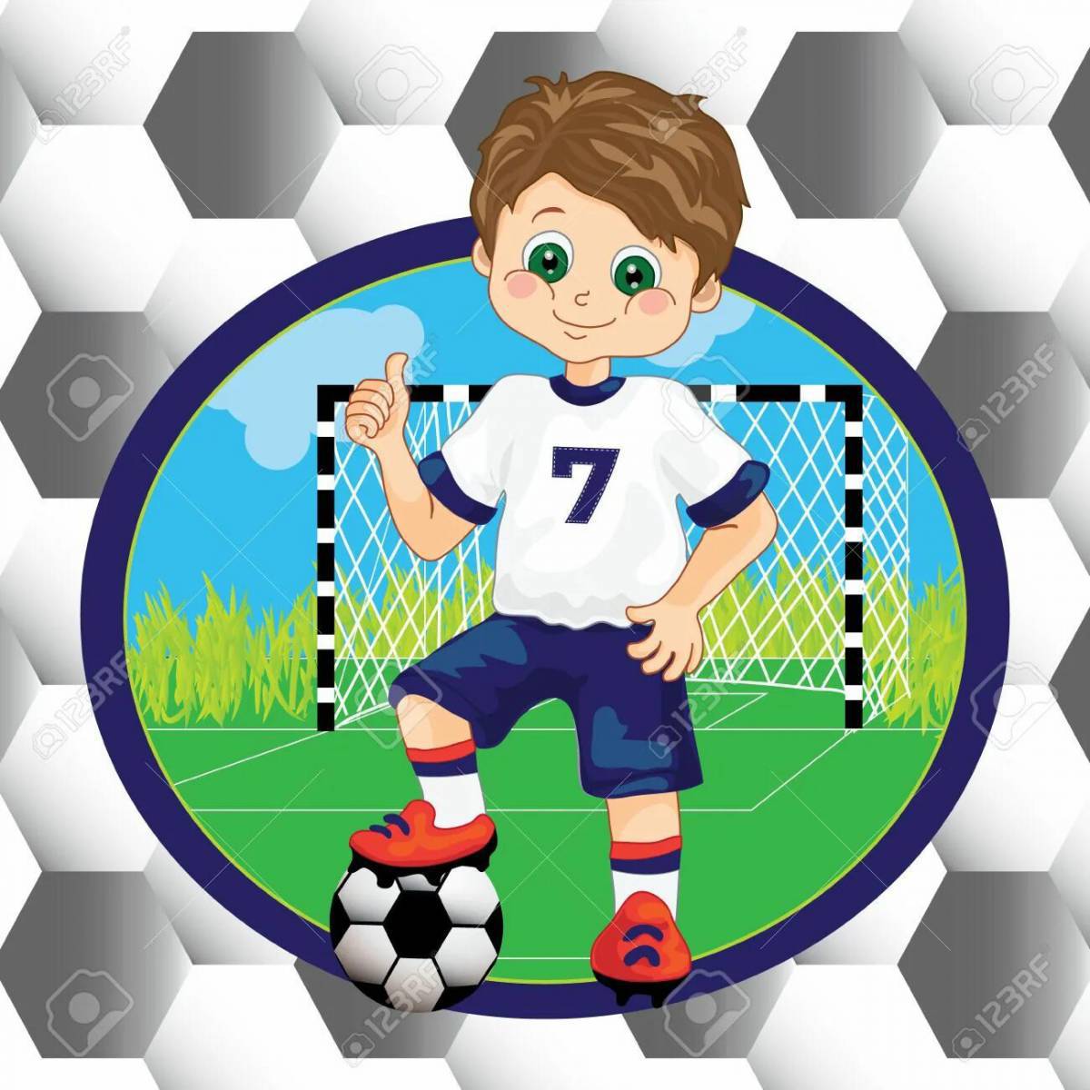 Футболист для детей #35