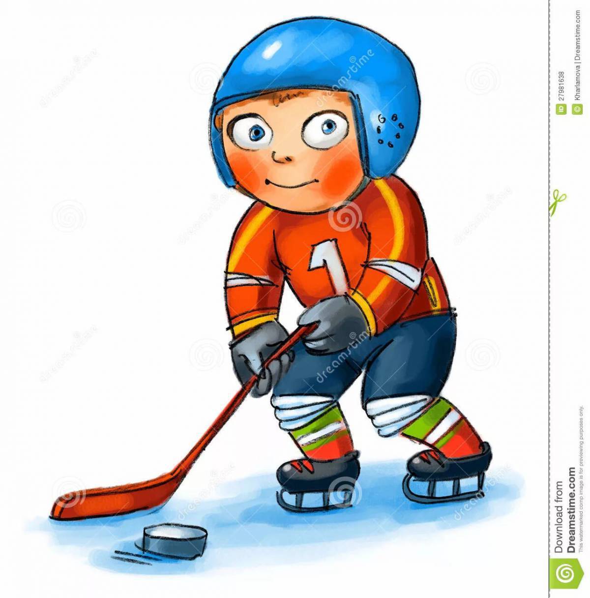 Хоккеист для детей #17