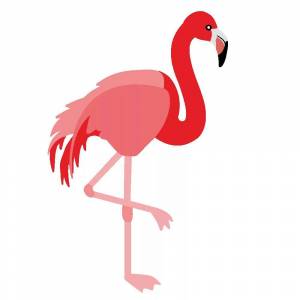 Раскраска фламинго для детей #3 #168600
